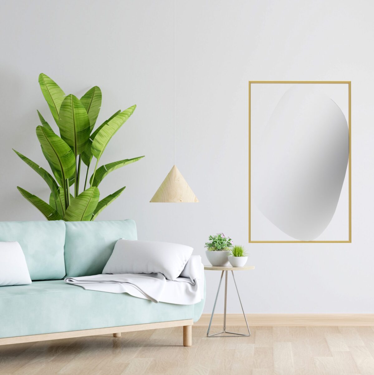 Lynx - Lustra - Lusto nieregularne w ramie - Metalowe Dekoracje - Abiel - Akcesoria Metalowe do Salonu - Loft - Meble Loftowe