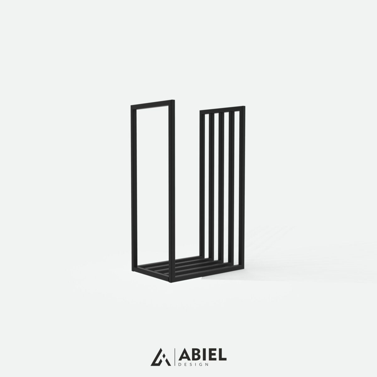 Achernar - Stojak na drewno - Metalowy Stojak- Metalowe Dekoracje - Abiel - Akcesoria Metalowe do Salonu - Loft - Meble Loftowe