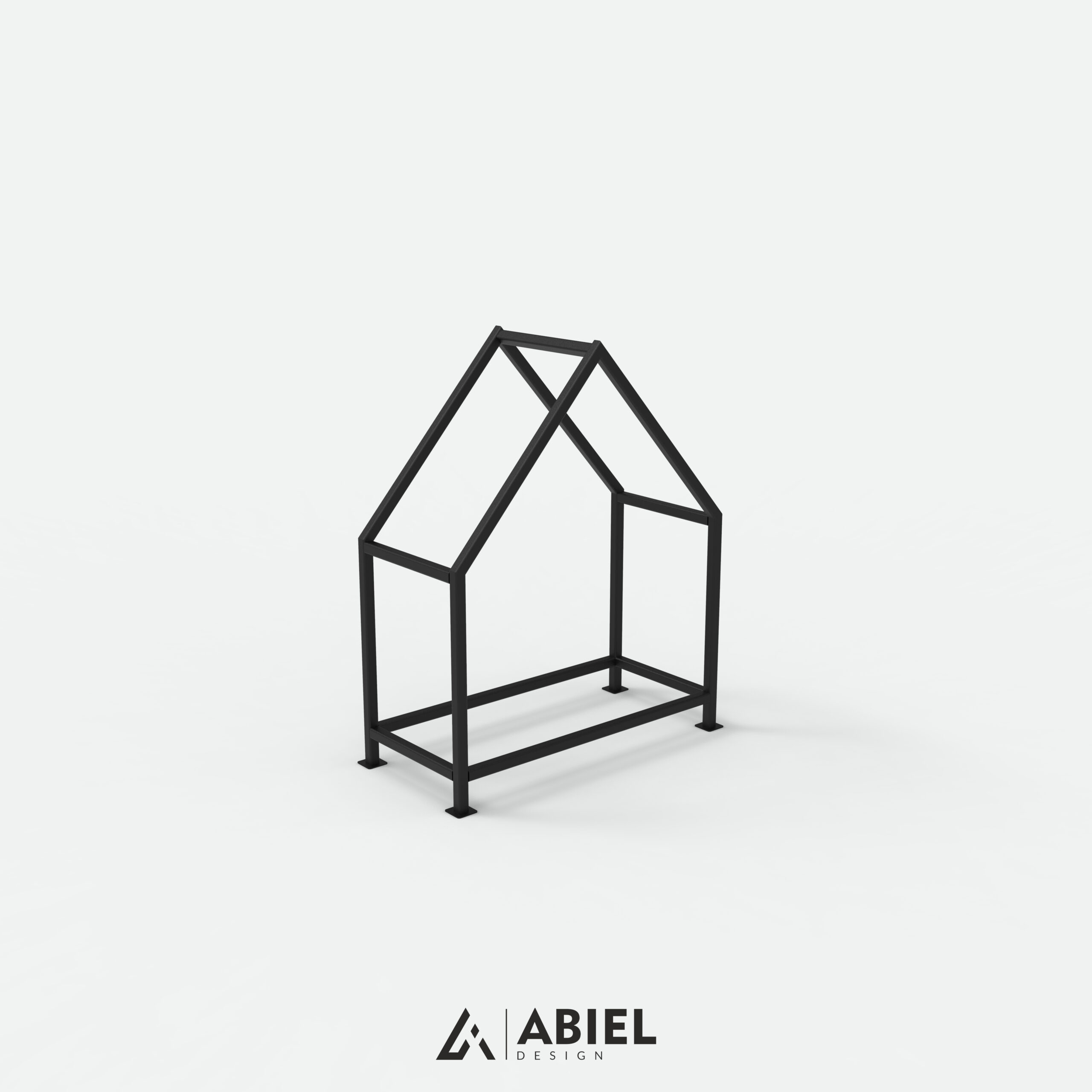 Acrux - Stojak na drewno - Metalowy Stojak- Metalowe Dekoracje - Abiel - Akcesoria Metalowe do Salonu - Loft - Meble Loftowe