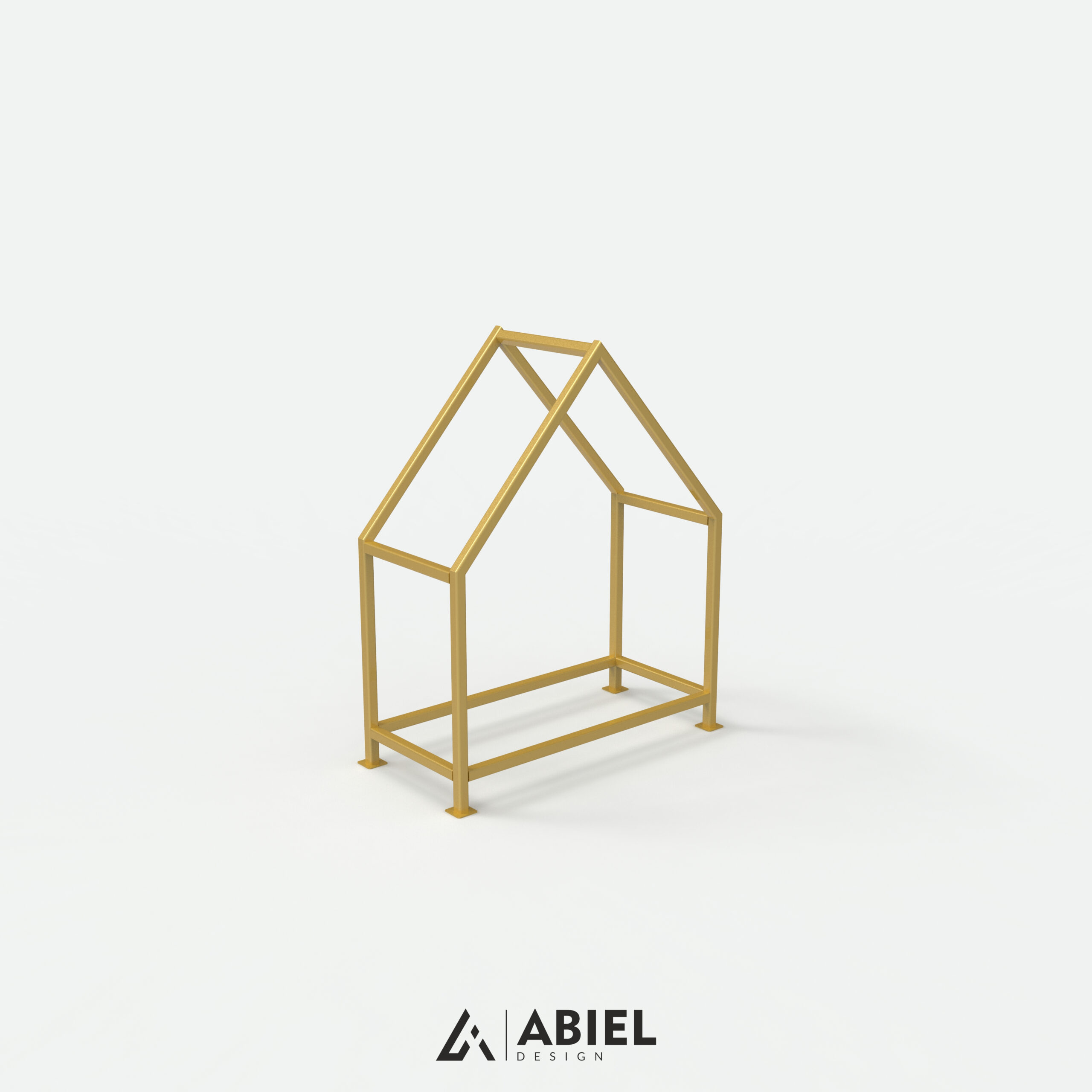 Acrux - Stojak na drewno - Metalowy Stojak- Metalowe Dekoracje - Abiel - Akcesoria Metalowe do Salonu - Loft - Meble Loftowe