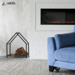 Acrux - Stojak na drewno - Metalowy Stojak- Metalowe Dekoracje - Abiel - Akcesoria Metalowe do Salonu - Loft - Meble Loftowe