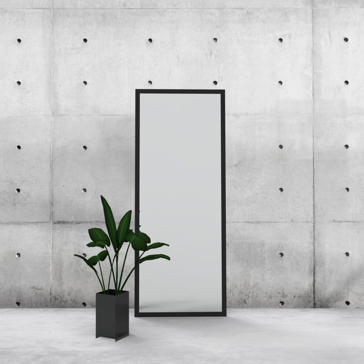 Auriga - Lustro w ramie - Lustro prostokątne - Metalowe Dekoracje - Abiel - Akcesoria metalowe - Loft - Meble Loft