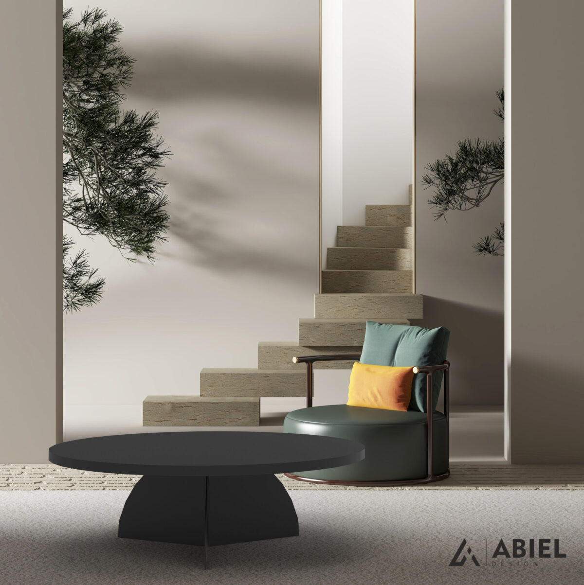 Gudja - Stolik kawowy - Ławy Kawowe - Metalowe Dekoracje - Abiel - Akcesoria metalowe do Salonu - Meble Metalowe Loft