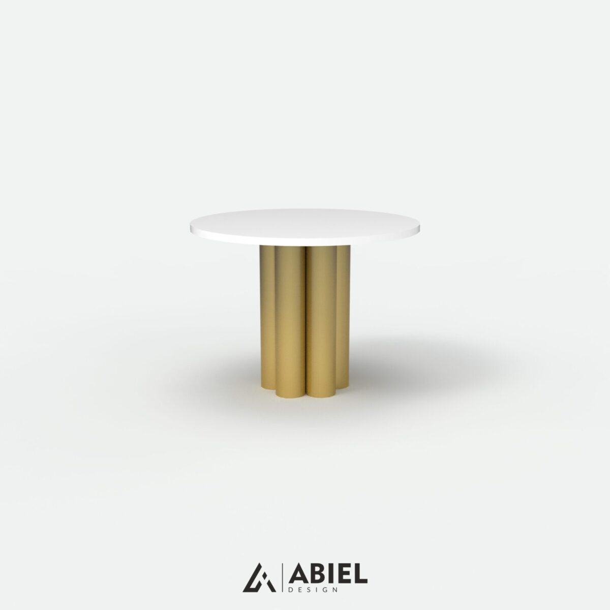 Fawaris - Stół do jadalni- Glamour -Dębowy blat - Metalowe Dekoracje - Abiel - Akcesoria metalowe do salonu - Meble Loft