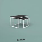 Tiaki - Komplet stolików kawowych - Stolik loft - Metalowe Dekoracje - Abiel - Akcesoria metalowe do salonu - Nowoczesny meble metalowe - Loft