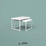 Tiaki - Komplet stolików kawowych - Stolik loft - Metalowe Dekoracje - Abiel - Akcesoria metalowe do salonu - Nowoczesny meble metalowe - Loft