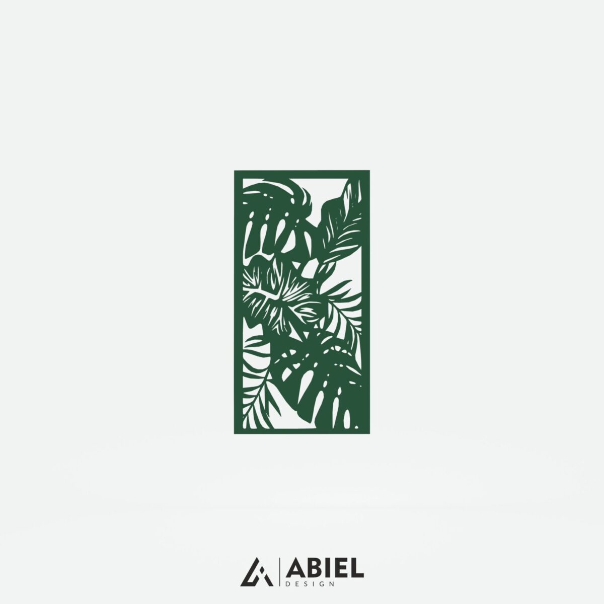 Liście tropikalne - Dekoracje ścienne - Obraz metalowy - Dekoracje metalowe - Abiel - Akcesoria metalowe do domu - Dekoracje wycinane laserowo