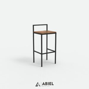 Hassaleh - Hoker- Metalowe dekoracje - Abiel - Akcesoria metalowe do domu - Loft - Meble Loftowe - Krzesła barowe