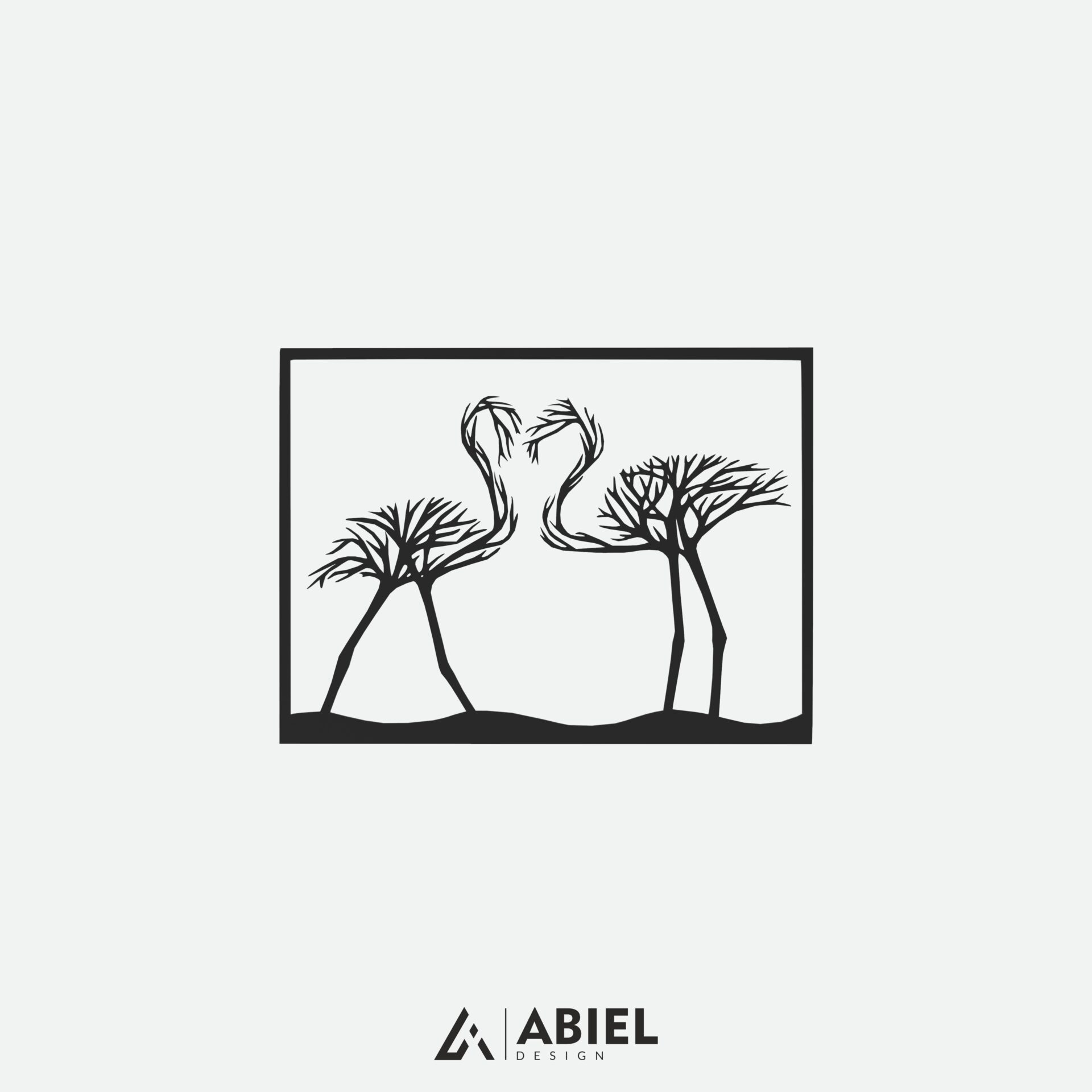 Zakochane flamingi -Dekoracje ścienne - Obraz metalowy - Dekoracje metalowe - Abiel - Akcesoria metalowe do wnętrz - Dekoracje wycinane laserowo