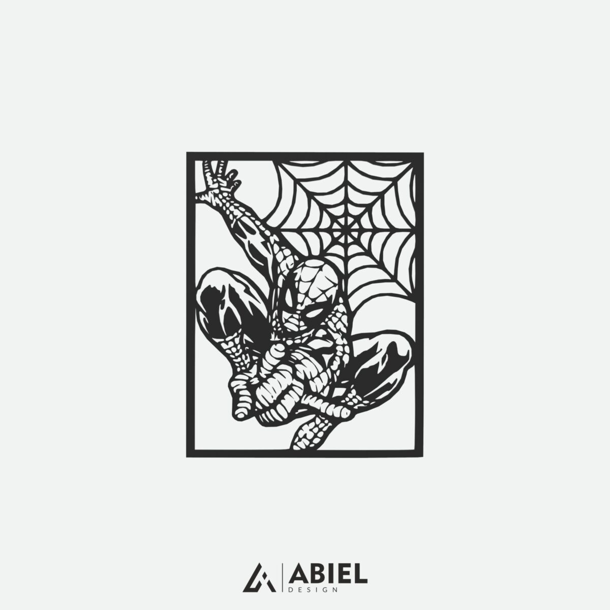 Spider - Man -Dekoracje ścienne - Obraz metalowy - Dekoracje metalowe - Abiel - Akcesoria metalowe do wnętrz - Dekoracje wycinane laserowo