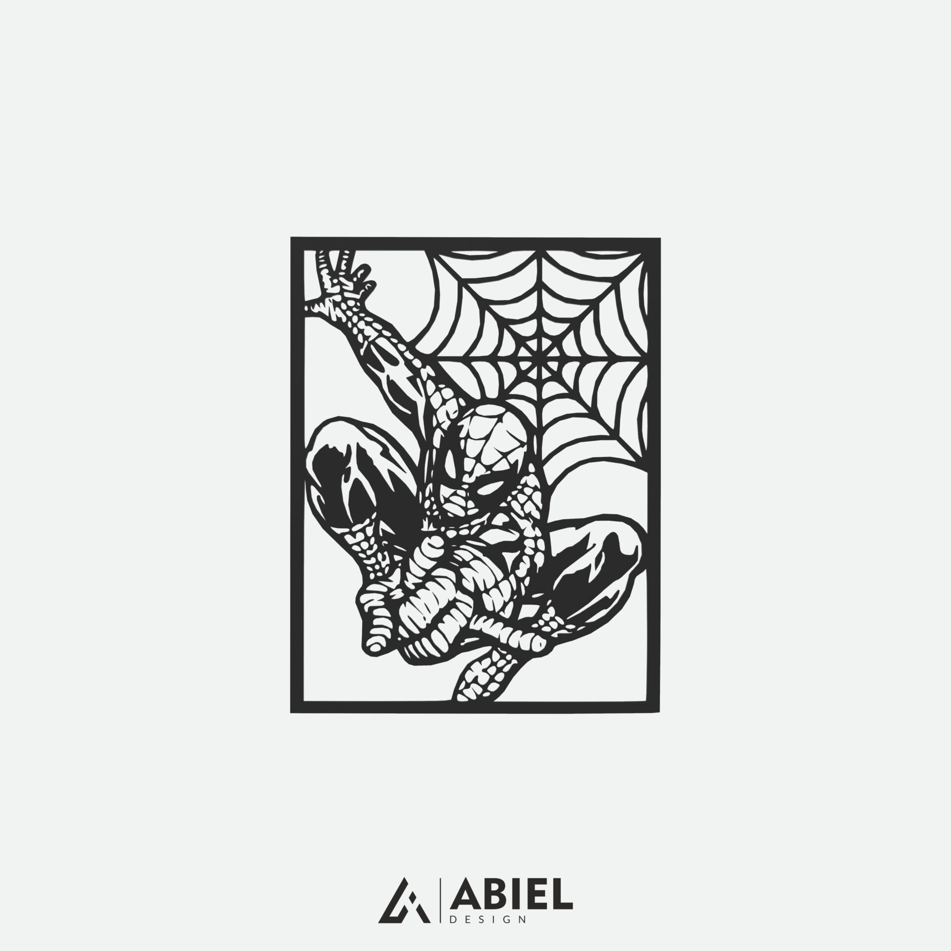 Spider - Man -Dekoracje ścienne - Obraz metalowy - Dekoracje metalowe - Abiel - Akcesoria metalowe do wnętrz - Dekoracje wycinane laserowo