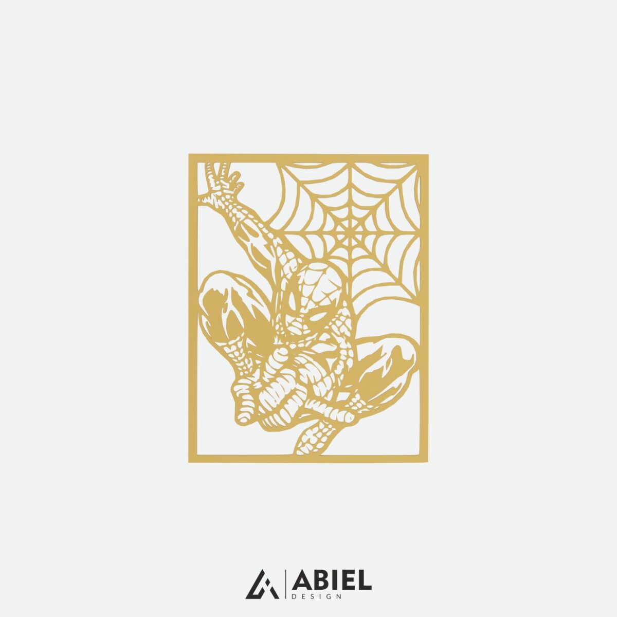 Spider - Man -Dekoracje ścienne - Obraz metalowy - Dekoracje metalowe - Abiel - Akcesoria metalowe do wnętrz - Dekoracje wycinane laserowo