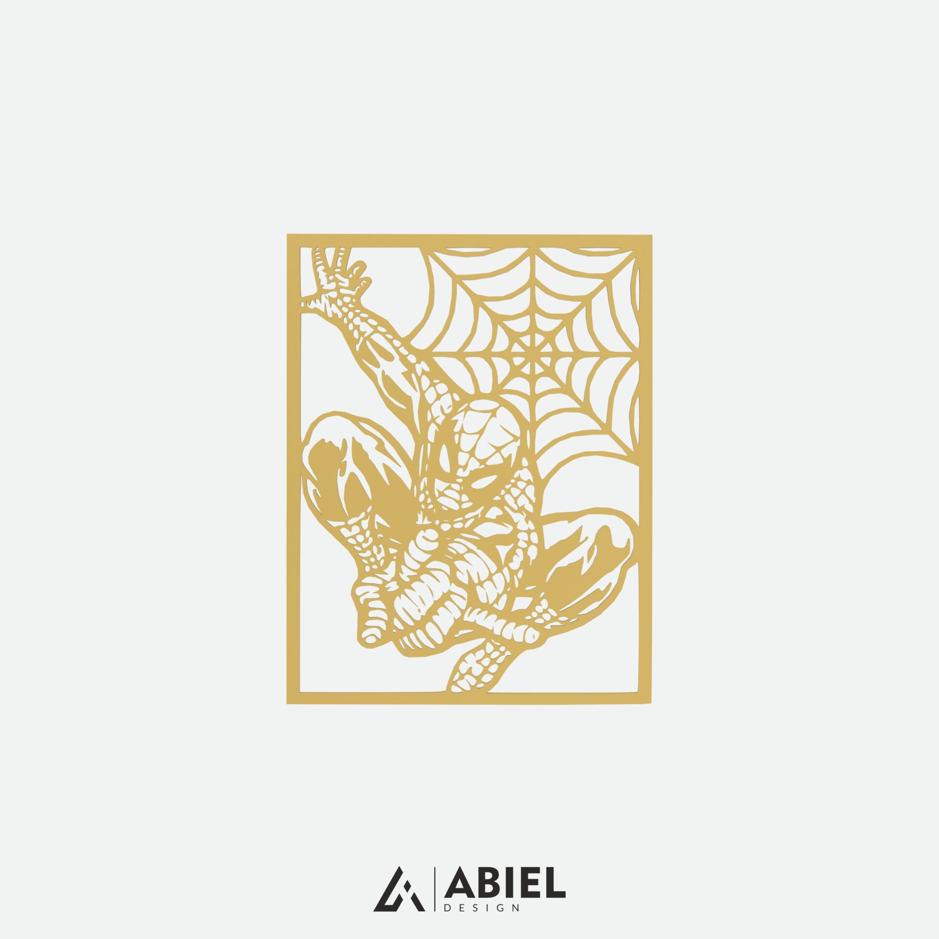 Spider - Man -Dekoracje ścienne - Obraz metalowy - Dekoracje metalowe - Abiel - Akcesoria metalowe do wnętrz - Dekoracje wycinane laserowo