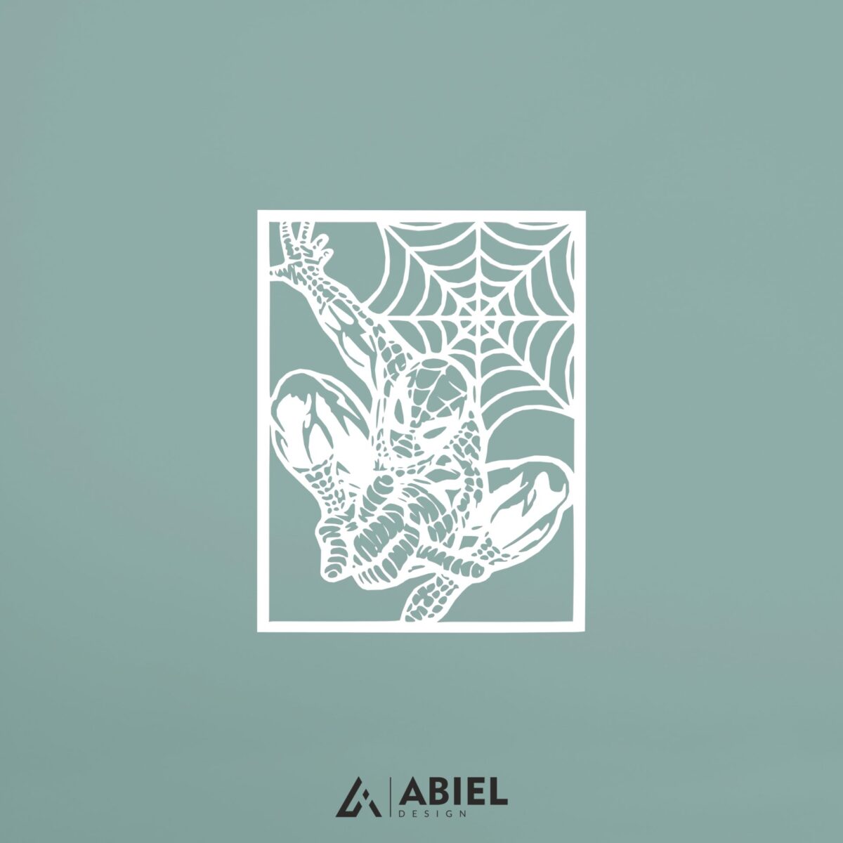 Spider - Man -Dekoracje ścienne - Obraz metalowy - Dekoracje metalowe - Abiel - Akcesoria metalowe do wnętrz - Dekoracje wycinane laserowo