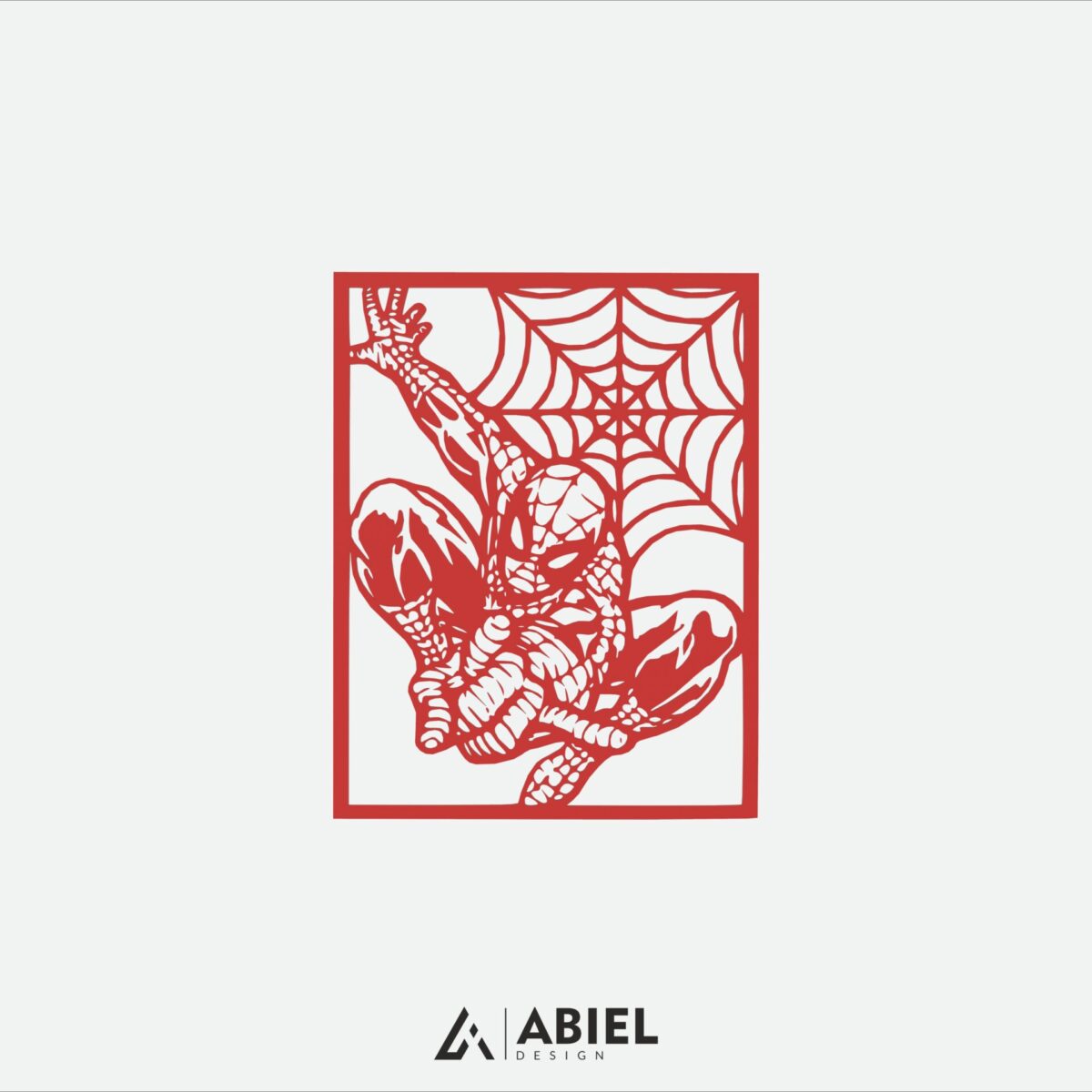 Spider - Man -Dekoracje ścienne - Obraz metalowy - Dekoracje metalowe - Abiel - Akcesoria metalowe do wnętrz - Dekoracje wycinane laserowo
