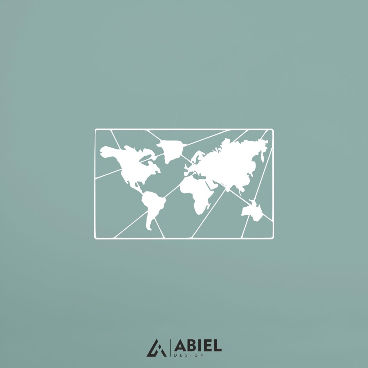 Mapa świata - Dekoracje ścienne - Obraz metalowy - Dekoracje metalowe - Abiel - Akcesoria metalowe do wnętrz - Dekoracje wycinane laserowo