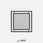 Arktur - Lustro w ramie - Lustro kwadratowe - Metalowe Dekoracje - Abiel - Akcesoria metalowe - Loft - Meble Loft