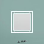 Arktur - Lustro w ramie - Lustro kwadratowe - Metalowe Dekoracje - Abiel - Akcesoria metalowe - Loft - Meble Loft