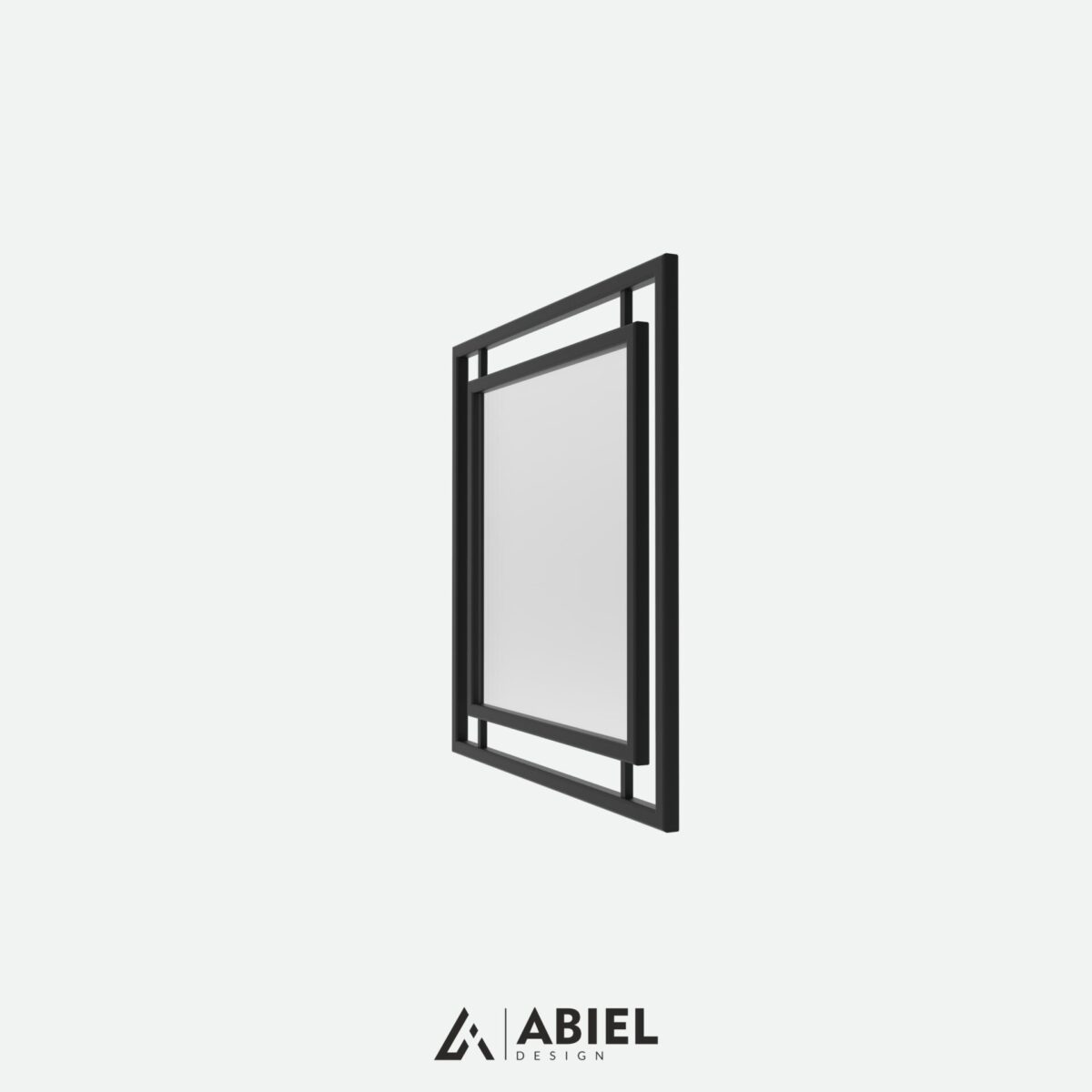 Arktur - Lustro w ramie - Lustro kwadratowe - Metalowe Dekoracje - Abiel - Akcesoria metalowe - Loft - Meble Loft