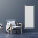 Arktur - Lustro w ramie - Lustro prostokątne - Metalowe Dekoracje - Abiel - Akcesoria metalowe - Loft - Meble Loft