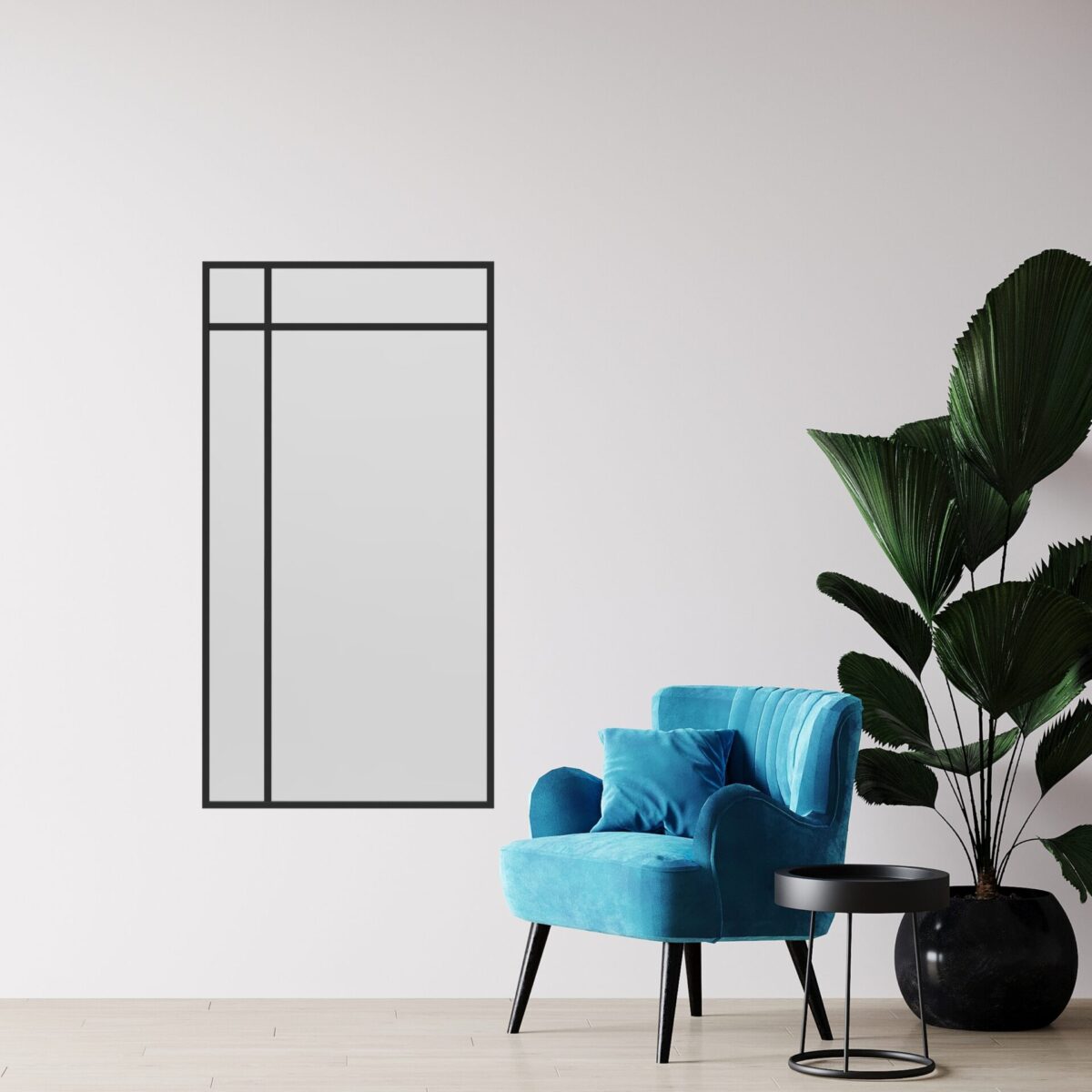 Furud - Lustro w ramie - Lustro prostokątne - Metalowe Dekoracje - Abiel - Akcesoria metalowe - Loft - Meble Loft